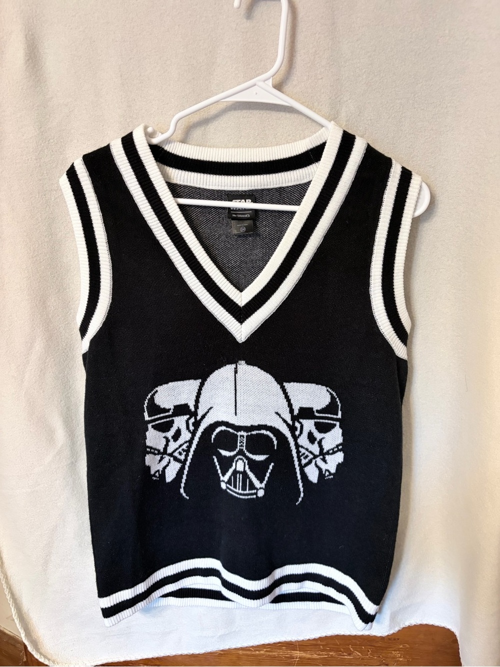 Her Universe Black and White Star Wars Darth Vader Knit Vest